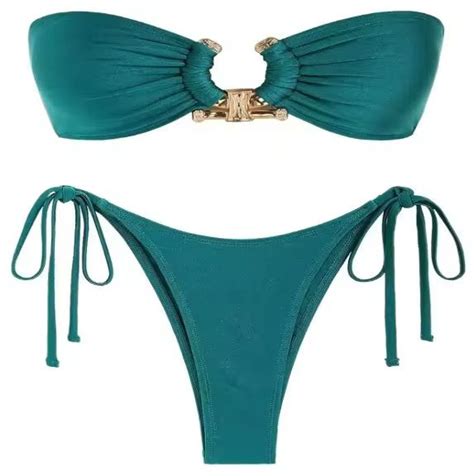 Buy Women S Lace Up Bikini Two Piece Sets Xl Size Waterproof Cover