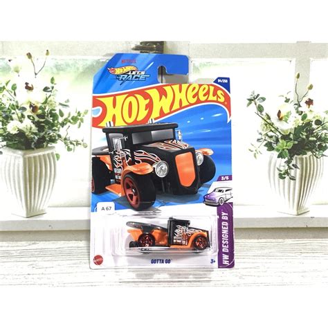 HOT WHEELS HOTWHEELS Hitam 風火輪 GOTTA GO 黑橙讓我們比賽壓鑄風火輪 蝦皮購物