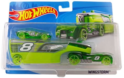 اسباب بازی فقط توی توی TOY TOY تریلی و ماشین Hot Wheels مدل Wingstorm
