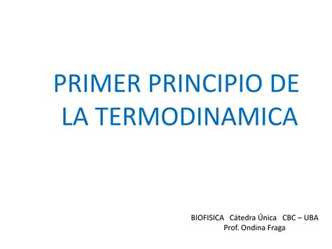 Primer Principio De La Termodinamica Pdf Descarga Gratuita