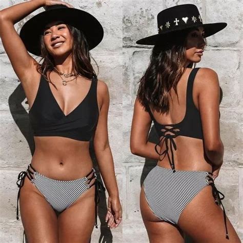 Maillot De Bain Femme 2 Pieces Taille Haute Push Up Bikini Set Sexy Grande Taille Maillot De