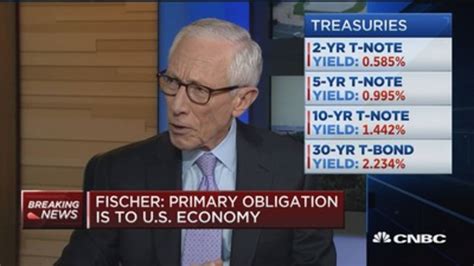 Fed's Fischer: US economy is 'looking better'