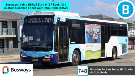 Busways Volvo B Rle Euro Zf Ecolife Custom Coaches Endeavour M