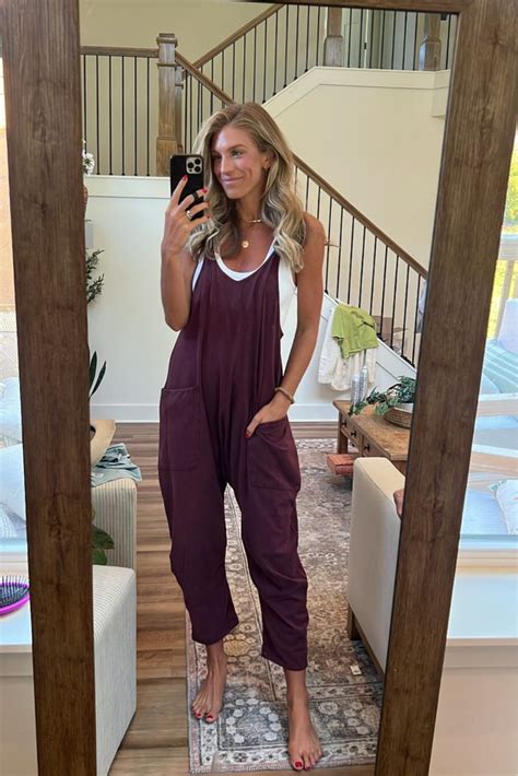 Hot Shot Onesie Curated On LTK Cute Lounge Outfits Jumpsuit Outfit Casual Trendy Mom Outfits