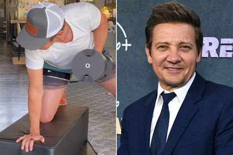 Jeremy Renner Shares His Gym Workout After Snowplow Accident