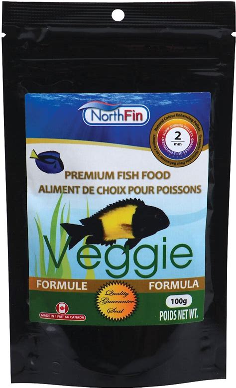 NORTHFIN Veggie Formula 2 Mm Sinking Pellets Fish Food 100 G Bag