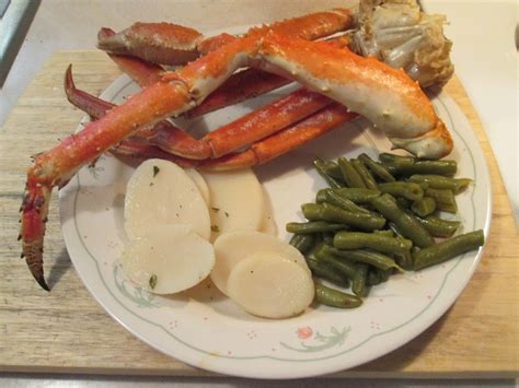 Diab2cook Alaskan Snow Crab Legs W Sliced New Potatoes Green Beans