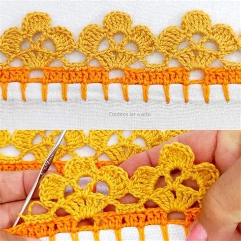 50 Orillas de servilletas a crochet de una vuelta fáciles