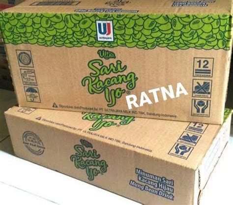 ultra jaya sari kacang hijau ijo ml  dus isi  kotak lazada