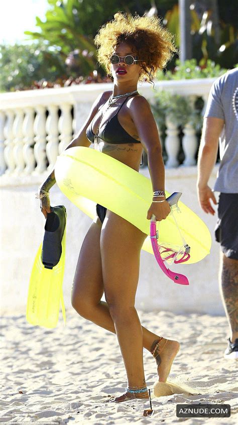 Rihanna In A Bikini In Barbados Aznude