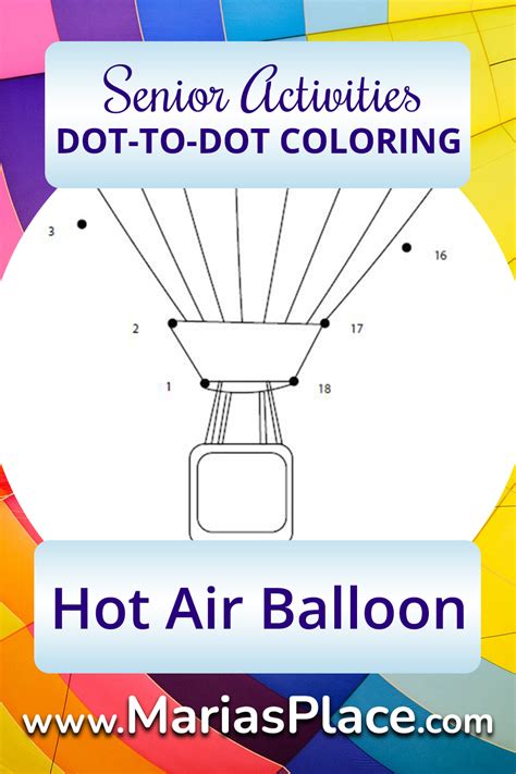 Dot To Dot Hot Air Balloon Marias Place