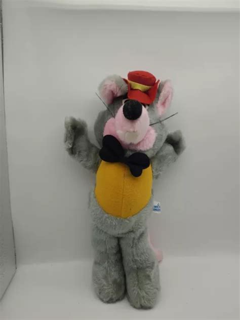 VINTAGE CHUCK E Cheese Plush Pizza Time Theater Mouse Toy 1980s 27 88