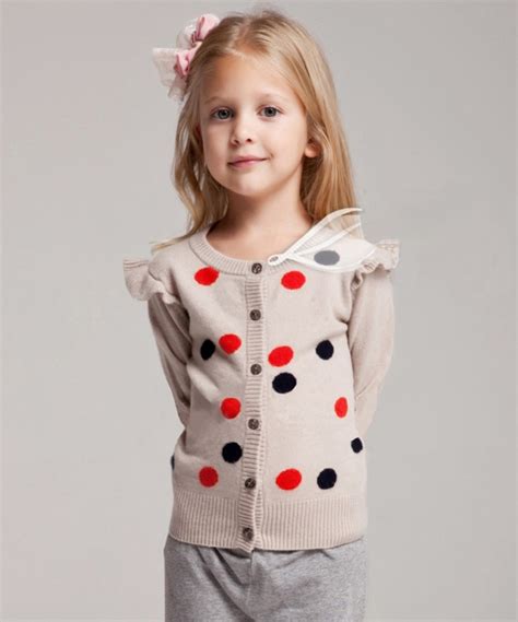 Baby Girls Sweater Cashmere Warm Soft Knitted Baby Girls Cardigans