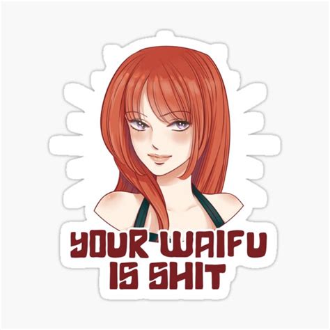 Pegatina Waifu Anime Hentai Girl Gift para fanático de Otaku de Pubi Redbubble