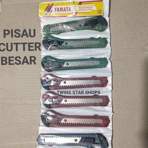 Cutter Pisau Kater Yamata L500 Ukuran Besar Harga Satuan Lazada Indonesia