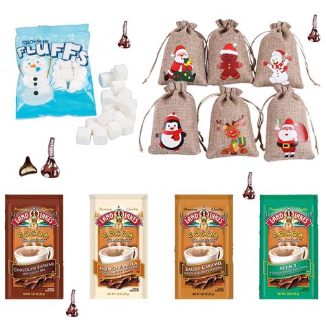 Hot Chocolate Kit Stocking Stuffer Hot Cocoa Gift Bag Salted Carmel French Vanilla Mint