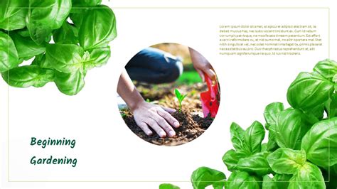 Gardening Simple PPT Templates