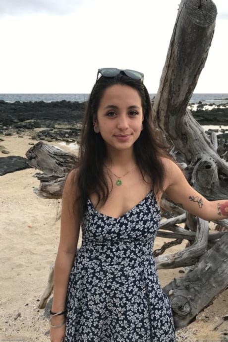 Petite Asian Teen Mi Ha Doan Displays Her Edible Hairy Pussy Up Close Outdoors CoedCherry