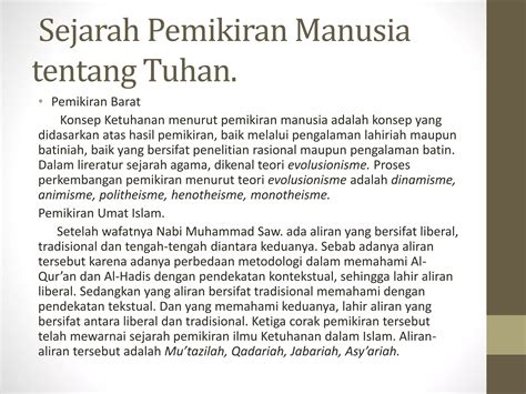 Konsep Ketuhanan Dalam Islam 6