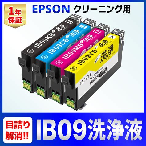 IB09CL4B IB09 洗浄カートリッジ 4個セット PX M730F PX S730 EPSON エプソン プリントヘッド 洗浄