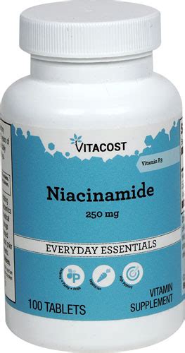 Vitacost Niacinamide Vitamin B 3 250 Mg 100 Tablets 40 OFF