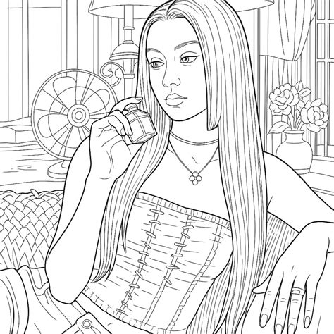 katseye coloring pages girly digital art  pages  png etsy