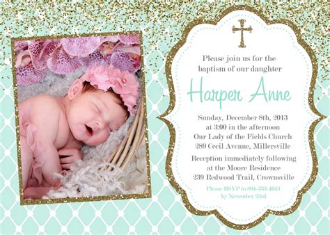 Free Printable Customizable Baptism Invitation Templates Off