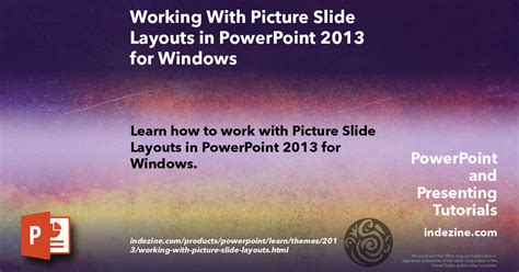 Working With Picture Slide Layouts In Powerpoint For Windows