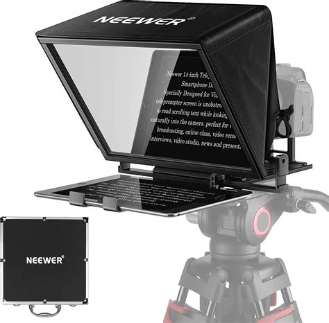NEEWER Teleprompter X14, tragbar, aus Metall, mit Kaltkralle, Gewinde 1 ...