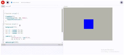 P5js Requestpointerlock用法及代码示例 纯净天空