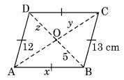 In The Given Figure ABCD Is A Rhombus Find The Values Of X Y And Z