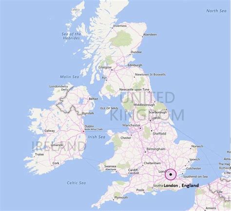 London On Uk Map United States Map States District