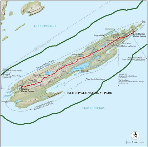 Best Isle Royale National Park Hike, Trail Map -- National Geographic