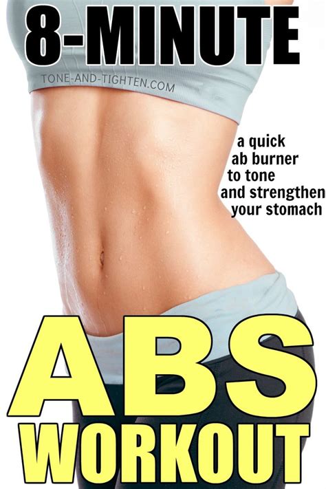 8 Minute Ab Workout Best Exercises To Tighten Your Stomach And Tone