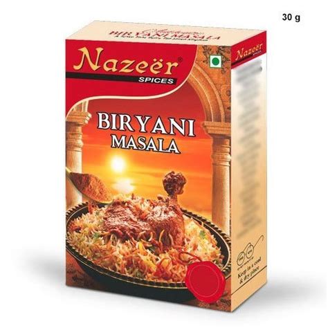 G Nazeer Biryani Masala Packaging Type Box At Rs Pack In