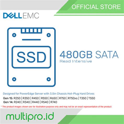 Promo SSD DELL 480GB SATA 2 5in To 3 5in Hot Plug RI Cicil 0 3x Jakarta Utara Multipro Id