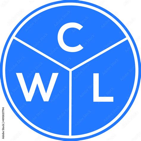 cwl letter logo design  white background cwl creative circle letter