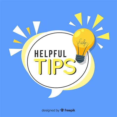 Flat helpful tips concept | Free Vector
