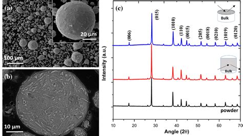 sem powder morphology   gas atomized powders  inset image