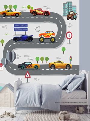 Papel De Parede Hot Hot Wheels Compre Produtos Personalizados No Elo