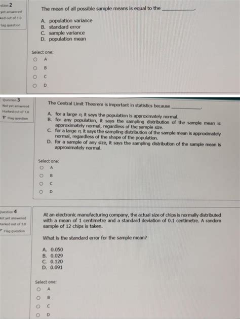 Solved Estion Yet Answered Ked Out Of The Mean Of All Chegg