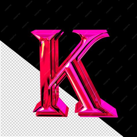 Premium Psd Symbol Made Of Pink Letter K