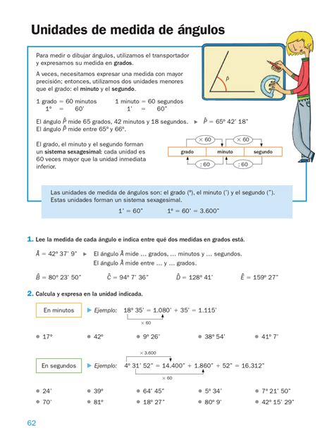 Ejercicios Ángulos Matemáticas 6º de Primaria y 1º ESO -Orientacion Andujar