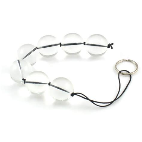 Perles Anales En Verre Grosses Boules De Cristal Plug Anal Jouets Sexuels Pour Femmes Et