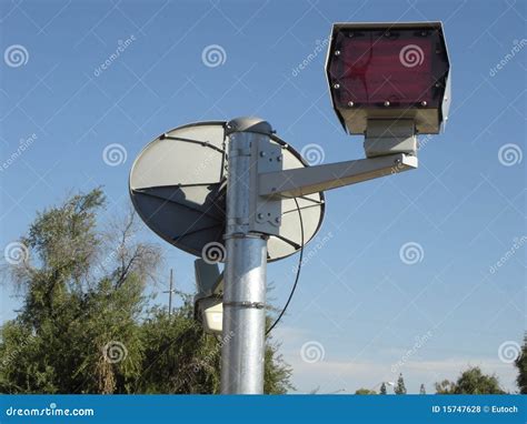 Radar Satellite Receiver For Tv Viewing Stock Photography
