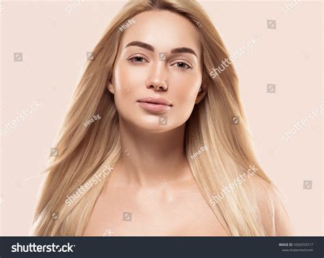 Beautiful Woman Face Blonde Hair Natural Stock Photo 1656559717 Shutterstock