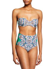 Tory Burch Printed Underwire Bikini Top And Matching Items