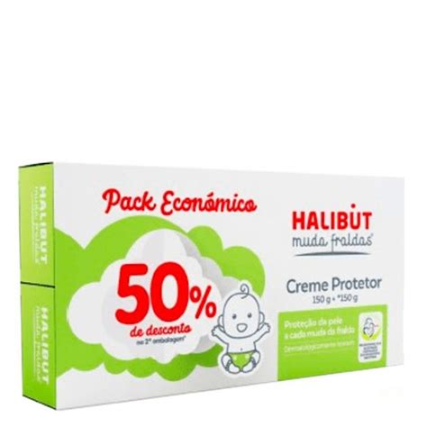 Halibut Muda Fraldas Creme Protetor 2x150g KuantoKusta