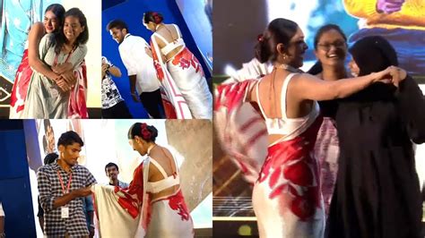 Mrunal Thakur Dance With Students Inthandham Song Launch Sita Ramam