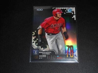 Bowman Chrome Top Refractor Brandon Marsh Sp Rc Rookie Angels